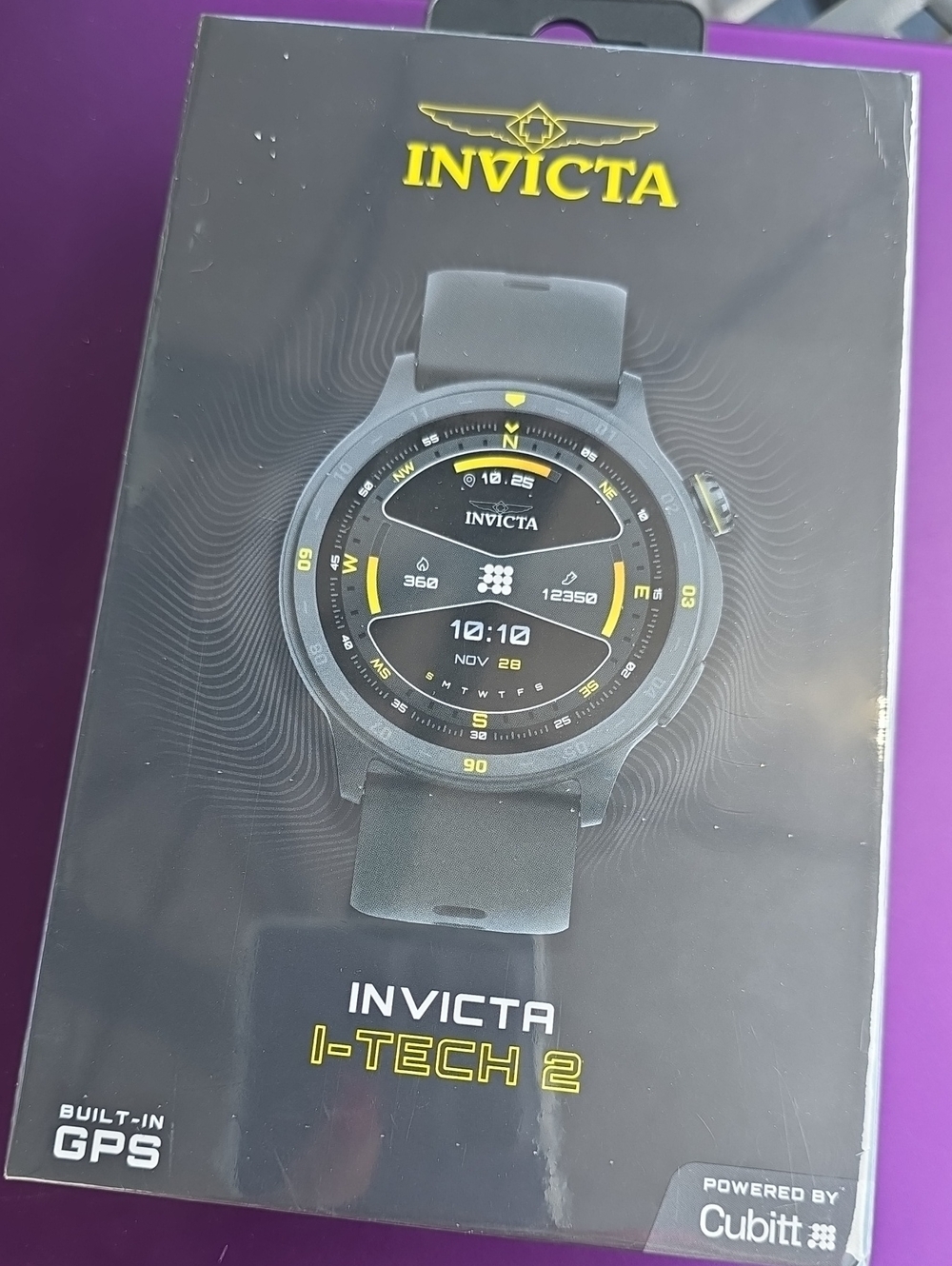 167. Invicta I-TECH 2 Smartwatch - Black with Yellow Accents